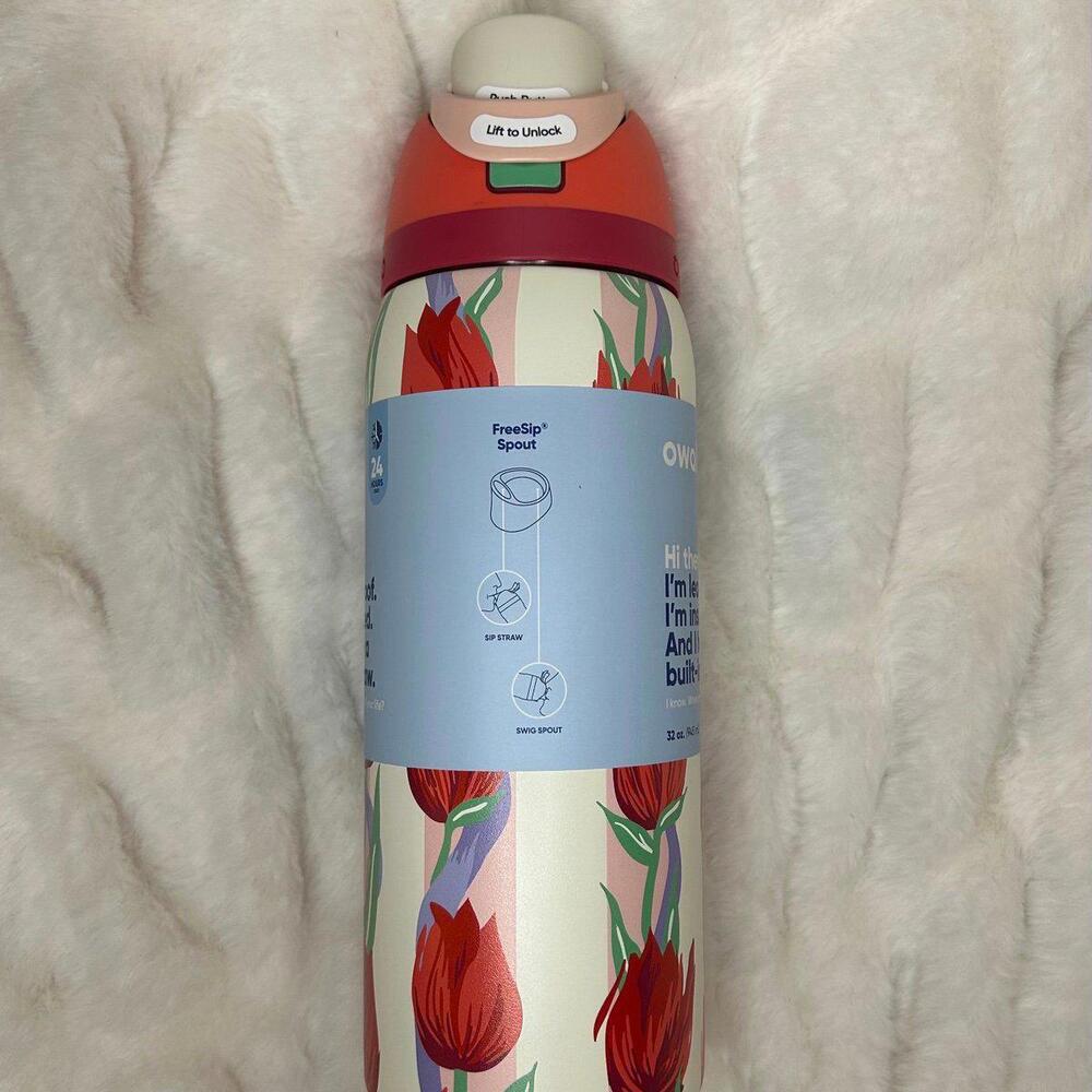 Owala Floral Tulip Water Bottle 32oz - Picture 5 of 10